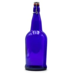 Cobalt EZ Cap Bottles W/ Swing Tops - 1 Liter -US Drinks Sales 2024 40936 Cobalt EZ Cap Bottles Swing Tops 32oz closed