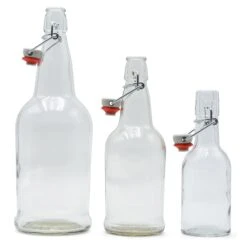 Clear EZ Cap Bottles W/ Swing Top - 16 Oz -US Drinks Sales 2024 41008 Clear EZ Cap Bottles Swing Tops three open 8ea3cc9e ca6e 491b b99e f0c9baedf330