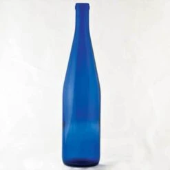 750 Ml Cobalt Hock Wine Bottles, 12 Per Case