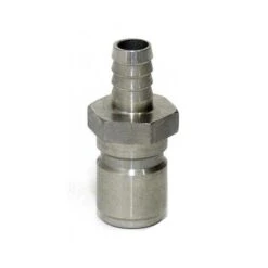 Stainless Steel Male Quick Disconnect W/ 3/8" Barb